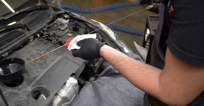 Jak wymienić Filtr oleju w FORD Fiesta Mk5 Van 1.4 TDCi 2008: pobierz instrukcje PDF i instrukcje wideo