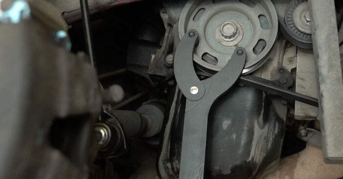 Seat Ibiza 6J 1.2 TSI 2014 Wasserpumpe + Zahnriemensatz wechseln: wie schwer ist es, selbst zu reparieren - Downloaden Sie sich illustrierte Anleitungen