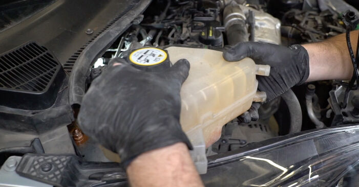 Jak zdjąć i wymienić Zestaw paska rozrządu + pompa wody Ford Mondeo Mk5 kombi 1.6 TDCi 2018 - łatwe w użyciu instrukcje online
