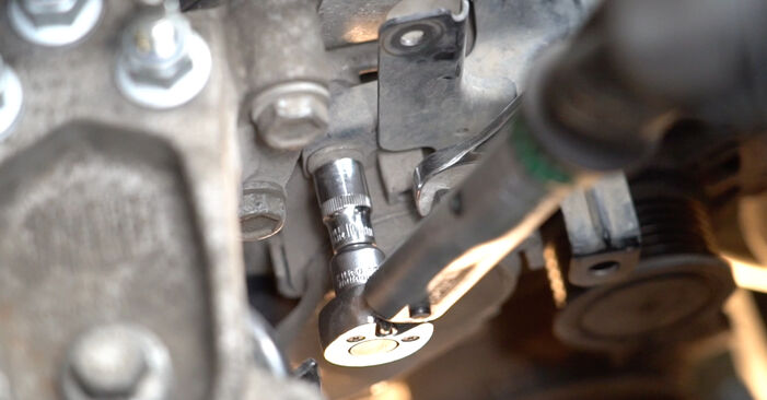 Jak zdjąć i wymienić Zestaw paska rozrządu + pompa wody Ford Focus mk3 Sedan 1.6 EcoBoost 2014 - łatwe w użyciu instrukcje online