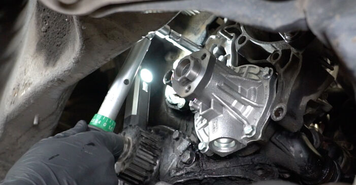 Changing Water Pump + Timing Belt Kit on VW PASSAT (3A2, 35I) 1.6 TD 1991 by yourself
