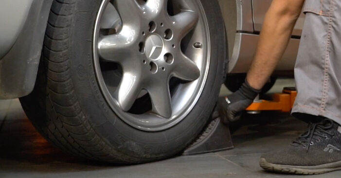 How to remove MERCEDES-BENZ SLK 55 AMG 5.4 (171.473) 2008 Brake Pads - online easy-to-follow instructions