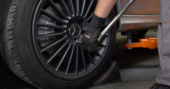 MERCEDES-BENZ SL Plaquette de frein manuel d'atelier pour remplacer soi-même