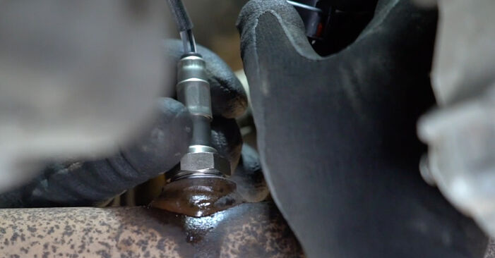 Wie schmierig ist es, selber zu reparieren: Lambdasonde beim Opel Vectra C 1.8 (F69) 2008 wechseln – Downloaden Sie sich Bildanleitungen