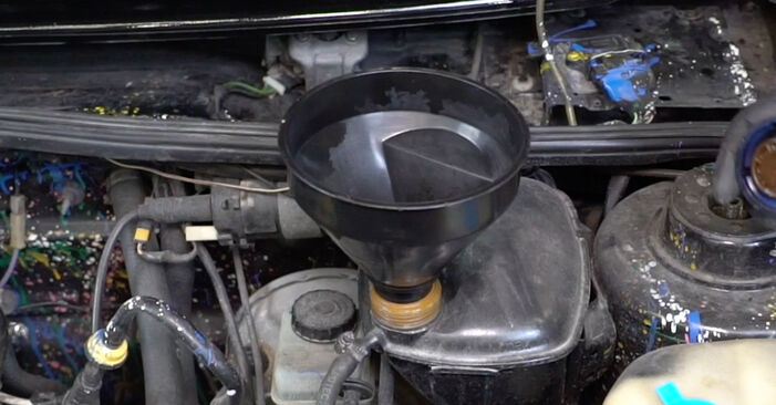 Trinn-for-trinn anbefalinger for hvordan du kan bytte VW Caddy II Stasjonsvogn 1998 1.6 Termostat selv