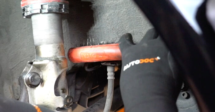 How to remove VW PASSAT 1.6 D 1983 Brake Hose - online easy-to-follow instructions