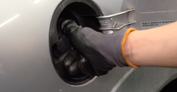 Wie man Kraftstofffilter am Seat Exeo Limousine 2008 ersetzt - Kostenfreie PDF- und Videotipps