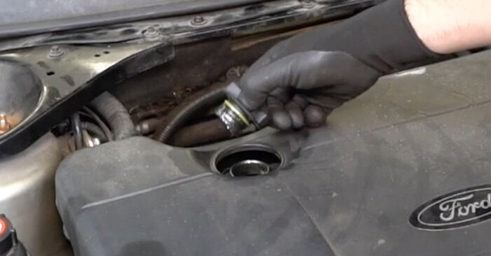 Wie man Ölfilter beim Ford Maverick 1n2 2001 wechselt - Gratis PDF- und Video-Tutorials