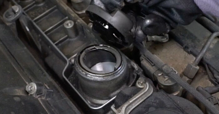 Changing Oil Filter on MERCEDES-BENZ E-Class Saloon (W210) E 290 2.9 Turbo Diesel (210.017) 1998 by yourself