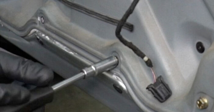Sustitución de Cerradura de Puerta en un VW T5 Transporter 1.9 TDI 2005: manuales de taller gratuitos