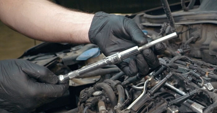Changing of Glow Plugs on VW Golf 6 Convertible 2013 won't be an issue if you follow this illustrated step-by-step guide