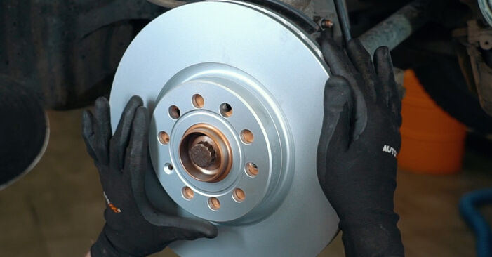 How to remove VW GOLF 1.6 FSI 2009 Brake Discs - online easy-to-follow instructions