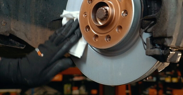 How to replace VW CC (358) 2.0 TDI 2012 Brake Discs - step-by-step manuals and video guides