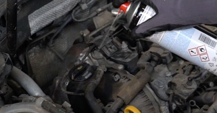 Wymiana Filtr oleju Seat Leon 5f1 1.6 TDI 2012 - darmowe instrukcje PDF i wideo
