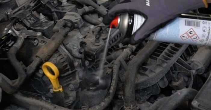 Cómo reemplazar Filtro de Aceite en un SEAT Leon Furgón / Hatchback (5F1) 1.6 TDI 2013 - manuales paso a paso y guías en video