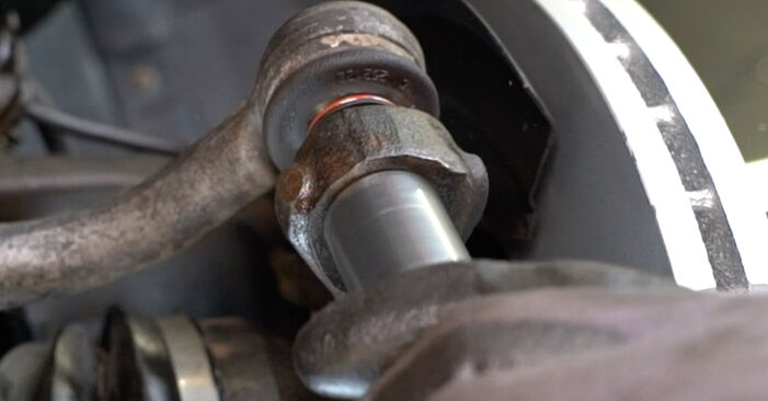 Wie schmierig ist es, selber zu reparieren: Spurstangenkopf beim SEAT Alhambra 7M 1.9 TDI 2002 wechseln – Downloaden Sie sich Bildanleitungen