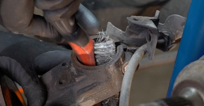 Wie schmierig ist es, selber zu reparieren: Stoßdämpfer beim Peugeot 306 Cabrio 1.8 2000 wechseln – Downloaden Sie sich Bildanleitungen