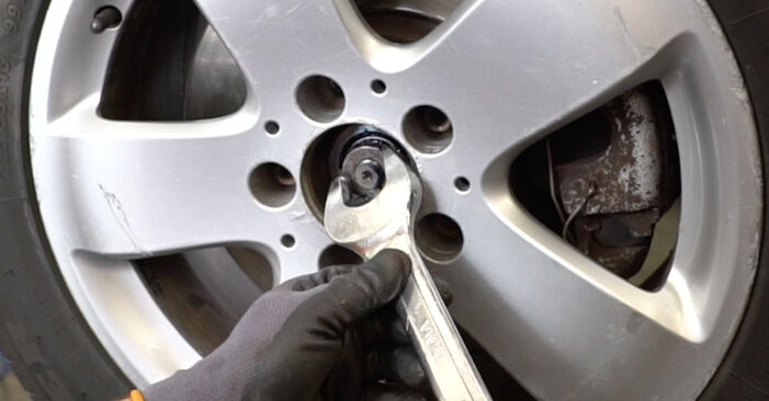 Wie schmierig ist es, selber zu reparieren: Radlager beim Mercedes S124 (W124) 230 TE Cat (124.083) 1991 wechseln – Downloaden Sie sich Bildanleitungen