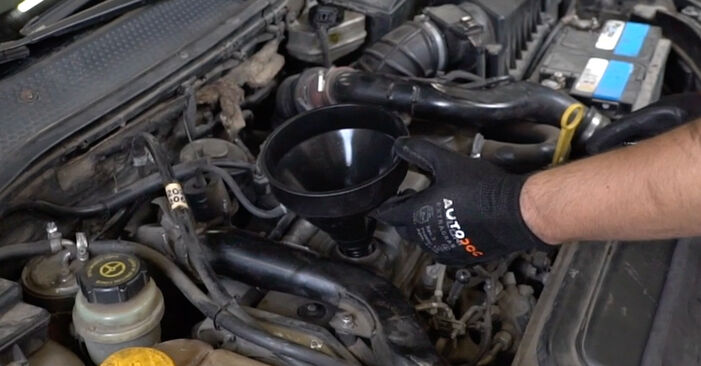 Tee se itse -vaihto: FORD Fiesta Mk4 Van (JVS) 1.4 2000 -auton Öljynsuodatin - online-opas