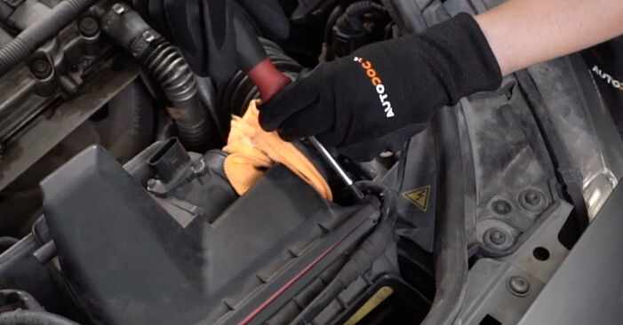 Seat Exeo Limousine 1.8 T 2014 Luftfilter wechseln: wie schwer ist es, selbst zu reparieren - Downloaden Sie sich illustrierte Anleitungen