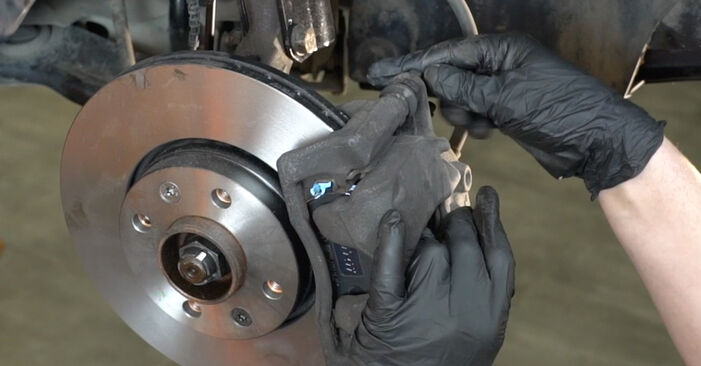 How to change Brake Pads on Nissan Micra k12 Convertible 2005 - free PDF and video manuals