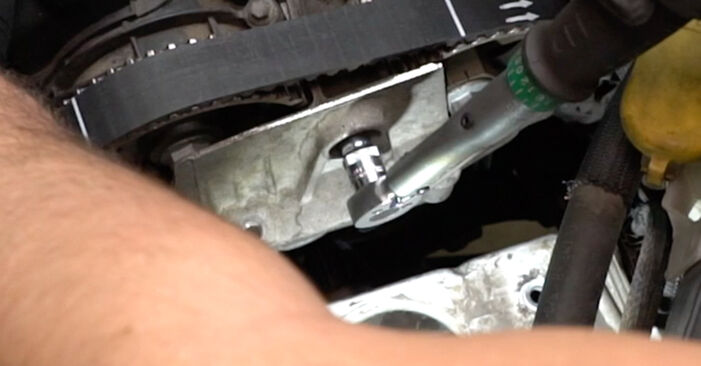 Austauschen Anleitung Wasserpumpe + Zahnriemensatz am Nissan Micra K12 2003 1.2 16V selbst