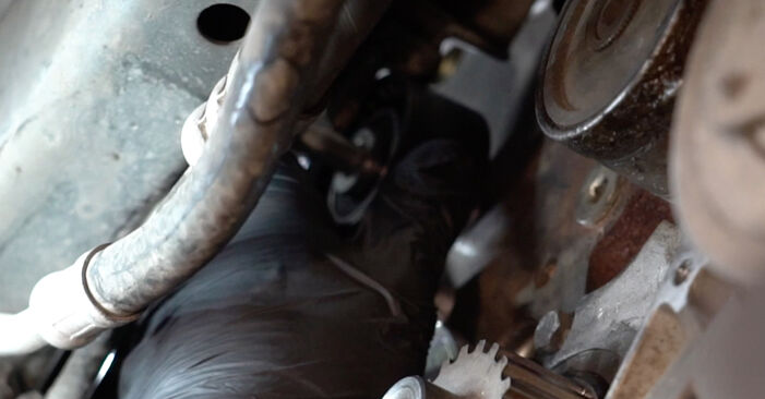 Wie kompliziert ist es, selbst zu reparieren: Wasserpumpe + Zahnriemensatz am Citroen Jumpy Kastenwagen 2.0 HDi 120 4x4 2013 ersetzen – Laden Sie sich illustrierte Wegleitungen herunter