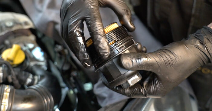 How to change Oil Filter on ABARTH Grande Punto (199_) 2007 - free PDF and video manuals