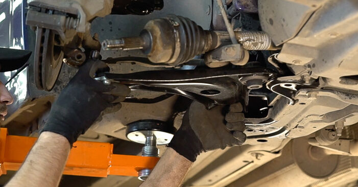 How to remove CITROËN DS3 1.2 THP 110 2014 Control Arm - online easy-to-follow instructions