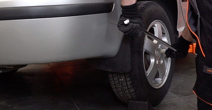 Hoe SEAT Toledo IV Hatchback (KG3) 1.6 TDI 2013 Veerpootlager vervangen – stapsgewijze handleidingen en videogidsen