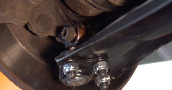 How to remove PEUGEOT 1007 1.4 16V 2009 Control Arm - online easy-to-follow instructions