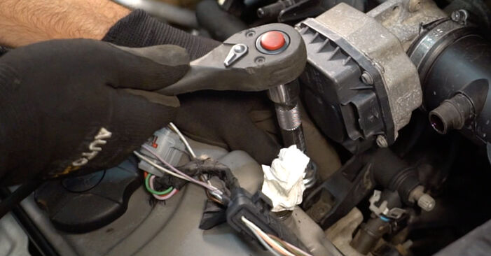Schrittweise Anleitung zum eigenhändigen Ersatz von Peugeot 206+ 2012 1.6 16V Zündkerzen