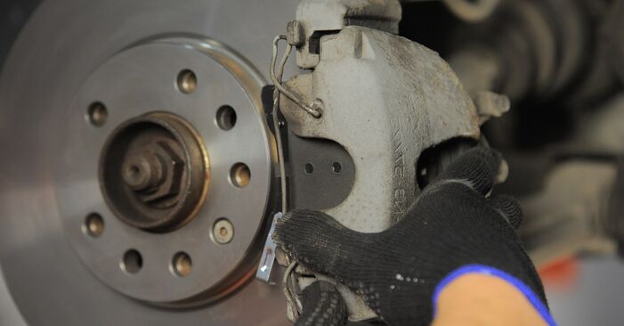 Changing Brake Pads on VAUXHALL COMBO Mk II (C) Box Body / Estate (F25) 1.6 2004 by yourself