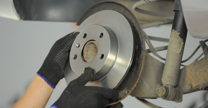Meriva Mk I (A) (X03) 1.6 i 2006 Brake Discs DIY replacement workshop manual