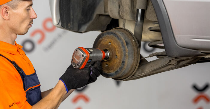 Changing Brake Shoes on VAUXHALL COMBO Mk II (C) Box Body / Estate (F25) 1.6 2004 by yourself