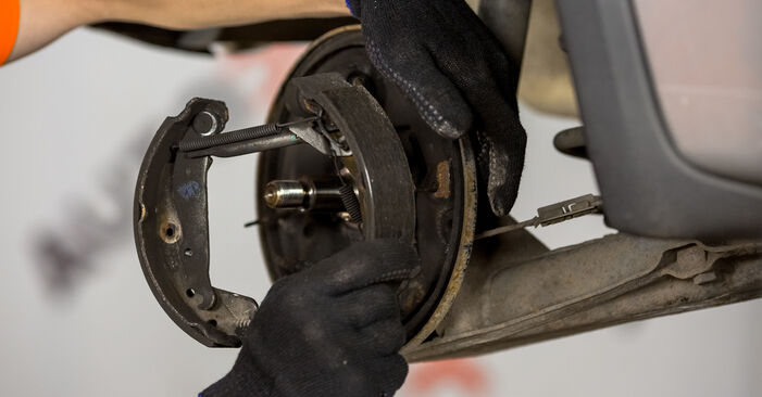 Changing of Brake Shoes on VAUXHALL NOVA 1990 won't be an issue if you follow this illustrated step-by-step guide