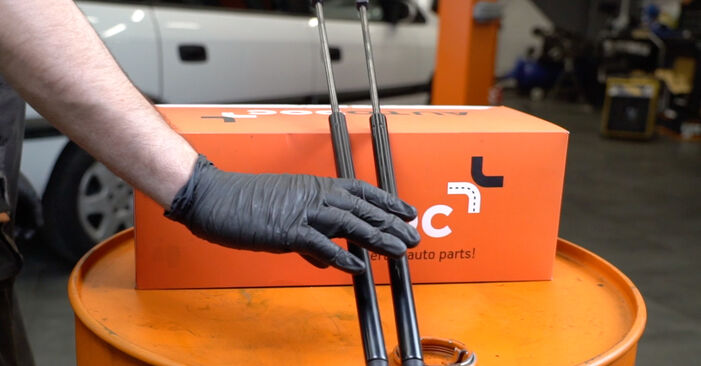Changing of Tailgate Struts on Zafira A 1998 won't be an issue if you follow this illustrated step-by-step guide