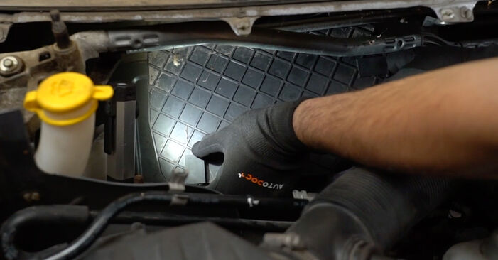 How to change Pollen Filter on VAUXHALL MERIVA Mk I (A) 2003 - free PDF and video manuals