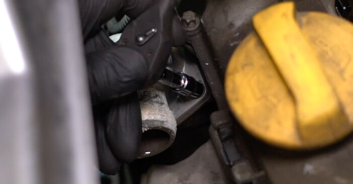 How to remove VAUXHALL ASTRA 1.7 CDTI 16V 2002 Thermostat - online easy-to-follow instructions
