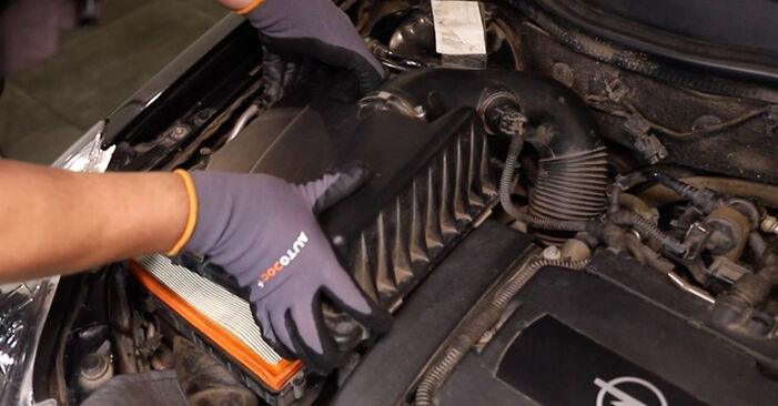 How to replace VAUXHALL ZAFIRA Mk III (P12) 1.4 (75) 2012 Air Filter - step-by-step manuals and video guides
