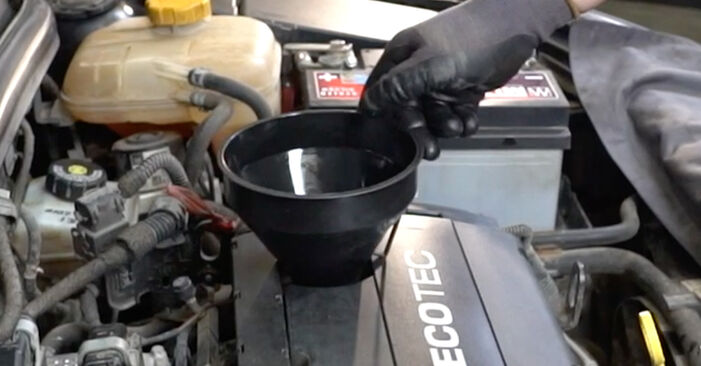 Changing Oil Filter on VAUXHALL ZAFIRA Mk III (P12) 1.8 (75) 2014 by yourself