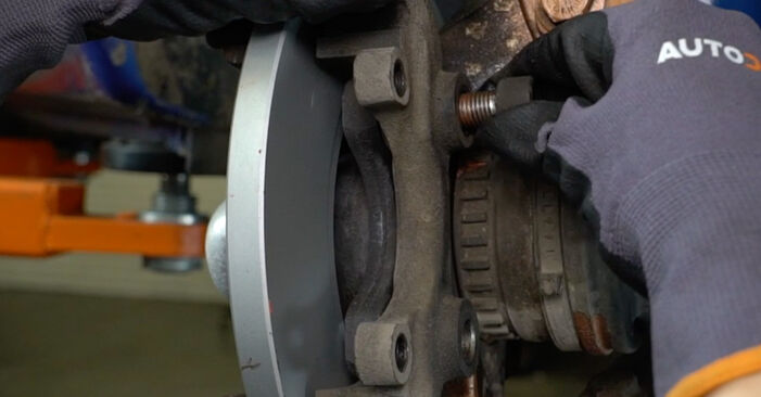 How to remove VAUXHALL CAVALIER 1.6 D 1985 Brake Discs - online easy-to-follow instructions
