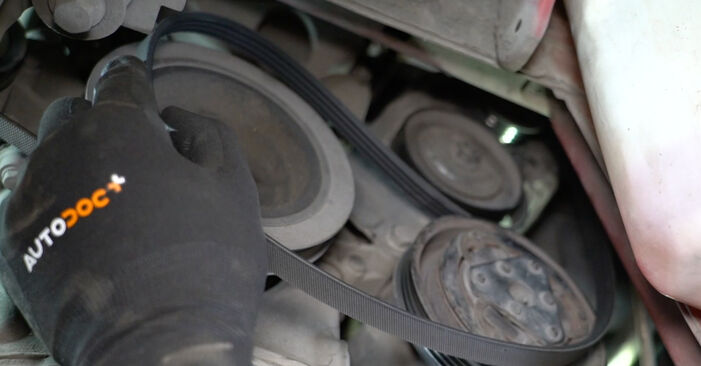 Vanskelighetsgrad: Bytte av Kileribberem på Nissan Micra k12 Cabrio 1.4 16V 2011 – last ned illustrert veiledning
