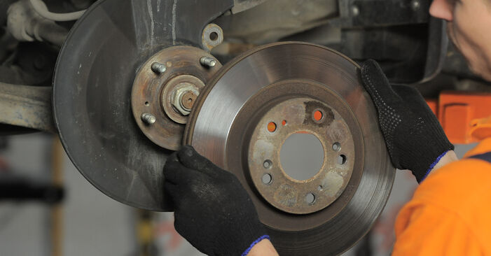 How to change Brake Discs on HONDA STEPWGN RG 2005 - free PDF and video manuals