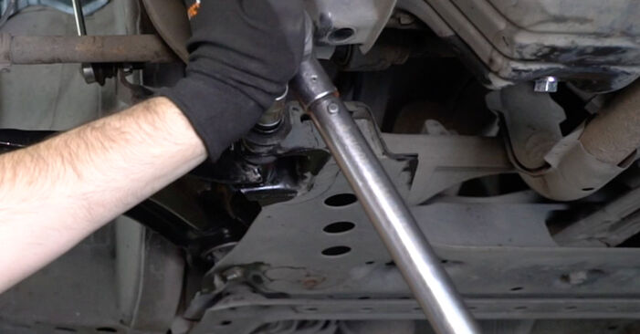 How to remove NISSAN MICRA 1.6 SR 160 2006 Control Arm - online easy-to-follow instructions