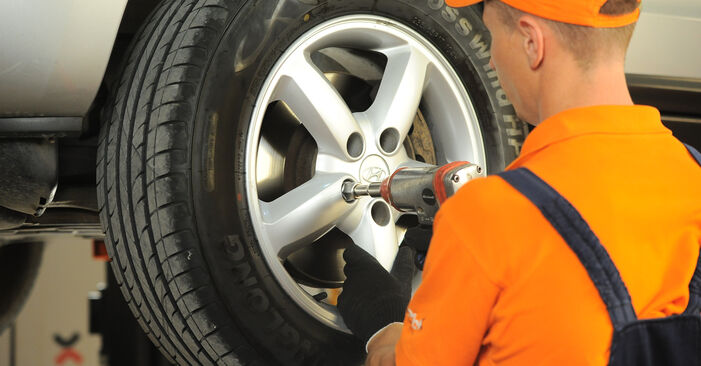 Hyundai Santa FE DM 2.2 CRDi 2014 Bremsbeläge wechseln: Gratis Reparaturanleitungen