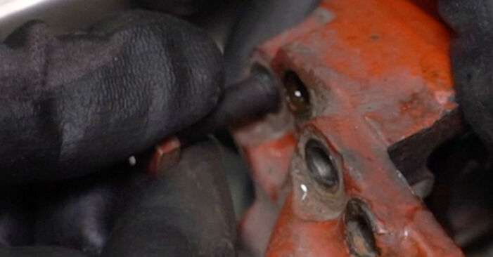 Wie schmierig ist es, selber zu reparieren: Bremssattel Reparatursatz beim Mercedes E Class W124 E 250 2.5 Turbo Diesel (124.128) 1995 wechseln – Downloaden Sie sich Bildanleitungen