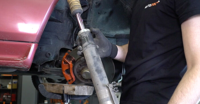 Changing of Shock Absorber on Mercedes C124 1996 won't be an issue if you follow this illustrated step-by-step guide