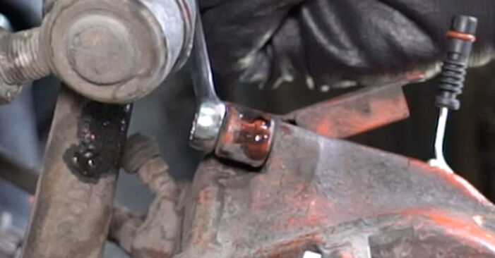 Hvor svært er det at gør-det-selv: Bremsekaliber Reparationssæt udskiftning på MERCEDES-BENZ 123 SERIES - hent illustreret vejledning