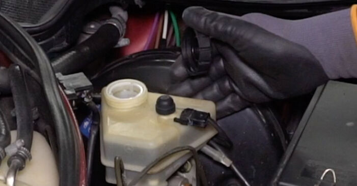 Wie man Bremssattel Reparatursatz beim Mercedes S124 1993 wechselt - Gratis PDF- und Video-Tutorials